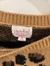 Isabel Maternity Animal Print Brown Black Pullover Sweater Size M - photo 3