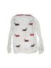 George Animal Print White Pullover Sweater Size 4 - photo 1