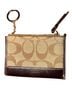 Coach Print Brown Tan Makeup Bag One size - photo 1