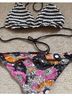 Volcom Floral Multi Color Two Piece Swimsuit Size L - photo 5