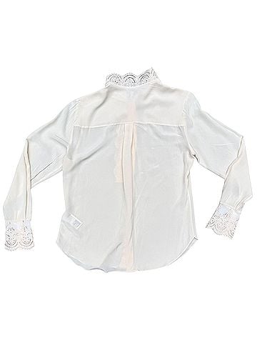 Reiss Jules Ruffle Trim Blouse Long Sleeve Blouse (view 2)