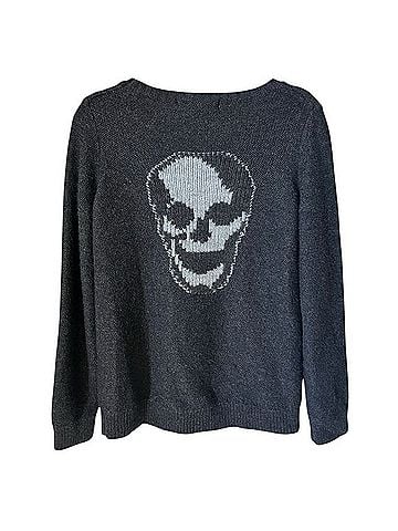 Skull Cashmere Sweater Vest (view 1)