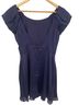 BCBGeneration Navy Puff-Sleeve Mini Dress Cocktail Dress - photo 2