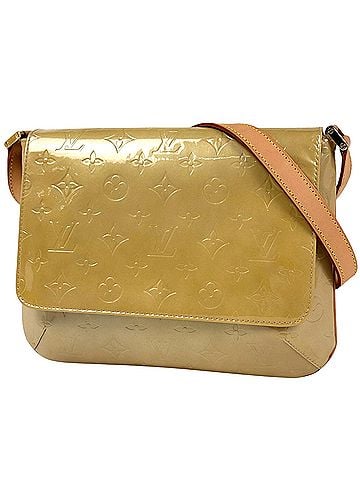Louis Vuitton Louis Vuitton Thompson Street Shoulder Bag, Enamel Monogram Vernis, Beige, M91008, Women's (view 1)