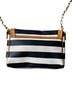 Tory Burch Stripes Blue White Gold Shoulder Bag One size - photo 2