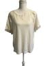 J.Crew 100% Cotton 100% Silk 100% Polyester Ivory Short Sleeve Blouse Size L - photo 1