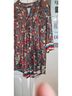 Reborn Floral Brown Blue Red Black Ivory Long Sleeve Blouse Size L - photo 7