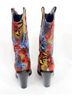 Azalea Wang 100% Faux Leather Snake Print Multi Color Boots Size 7 - photo 9