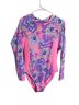 Lilly Pulitzer Floral Pink Blue One Piece Swimsuit Size L - photo 1