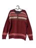 Sundance Fair Isle Burgundy Pullover Sweater Size L - photo 1