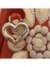 Brighton 100% Leather Floral Red Ivory Silver Leather Tote One size - photo 3