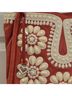 Brighton 100% Leather Floral Red Ivory Silver Leather Tote One size - photo 5