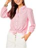 Lilly Pulitzer 100% Polyester Pink Long Sleeve Button-Down Shirt Size S - photo 7