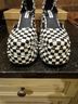 Steve Madden Checkered-gingham Black White Heels Size 8 1/2 - photo 4
