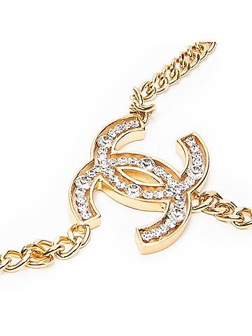 Chanel CC Rhinestone Chain Belt (view 2)