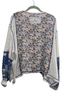 Pol Floral Blue Brown Long Sleeve T-Shirt Size M - photo 2