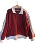 Free People Burgundy White Jacket Size XL - photo 1