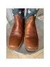 Shyanne Stars Brown Red Boots Size 7 1/2 - photo 4