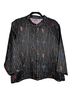 Chico's Design Print Black Multi Color Silk Blazer Size XL - photo 1