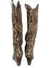 Jessica Simpson Snake Print Brown Tan Wedges Size 6 1/2 - photo 2