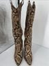 Jessica Simpson Snake Print Brown Tan Wedges Size 6 1/2 - photo 5
