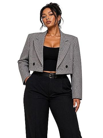Express Cropped Blazer Blazer (view 1)