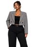 Express Plaid Black White Blazer Size XL - photo 1