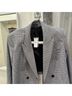 Express Plaid Black White Blazer Size XL - photo 4