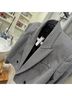 Express Plaid Black White Blazer Size XL - photo 15