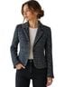 Theory 100% Wool Plaid Black Gray Blazer Size 2 - photo 1