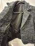 Theory 100% Wool Plaid Black Gray Blazer Size 2 - photo 9