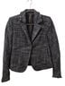 Theory 100% Wool Plaid Black Gray Blazer Size 2 - photo 7