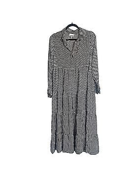 Ganni Printed Gingham Crepe Boho Maxi Dress Casual Dress (view 1)