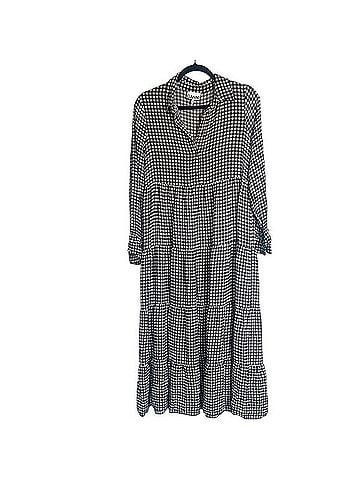 Ganni Printed Gingham Crepe Boho Maxi Dress Casual Dress (view 1)