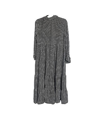 Ganni Printed Gingham Crepe Boho Maxi Dress Casual Dress (view 2)