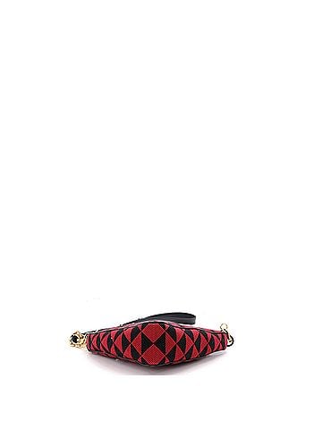 Prada Symbole Triangle Bag Leather and Jacquard Mini (view 2)
