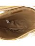 Prada Tan Double Symbole Triangle Bag Leather and Jacquard Mini One size - photo 5