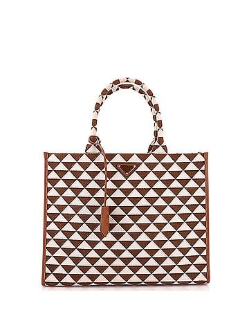 Prada Symbole Shopper Tote Jacquard Large (view 1)
