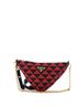 Prada Symbole Triangle Bag Leather and Jacquard Mini One size - photo 1
