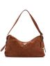 Prada 100% Leather Brown Aimee Shoulder Bag Nubuck Large One size - photo 1