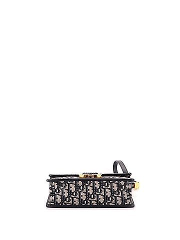 Christian Dior 30 Montaigne Chain Flap Bag Oblique Canvas East West (view 2)