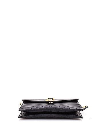 Saint Laurent Classic Monogram Envelope Chain Bag Matelasse Chevron Leather Medium (view 2)