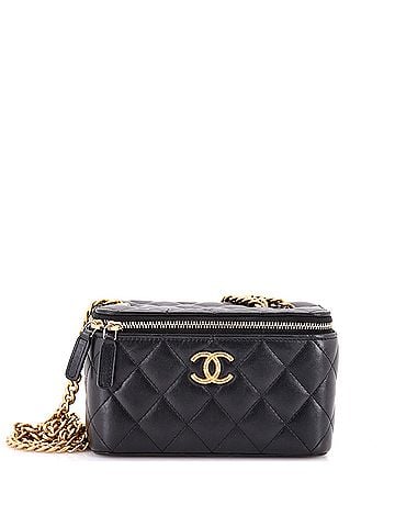 Chanel All Slide Long Vanity Case with Chain Quilted Lambskin Small (view 1)