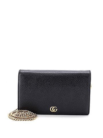 Gucci Petite GG Marmont Chain Wallet Leather Mini (view 1)