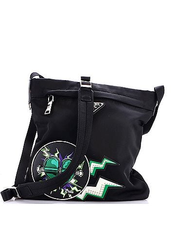 Prada Frankenstein Messenger Bag Printed Tessuto (view 1)
