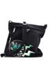 Prada 100% Nylon Black Frankenstein Messenger Bag Printed Tessuto One size - photo 1