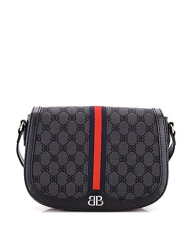 Gucci x Balenciaga The Hacker Project Flap Messenger Bag BB Canvas Medium (view 1)