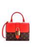Louis Vuitton 100% Leather Red Brown Locky Handbag Monogram Canvas with Leather BB One size - photo 1