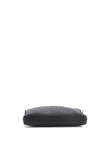 Gucci Zip Messenger Bag Jumbo GG Embossed Leather Medium (view 2)