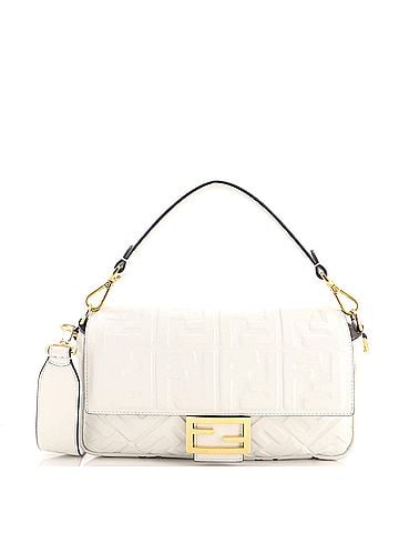 Fendi Baguette NM Bag Zucca Embossed Leather Medium (view 1)